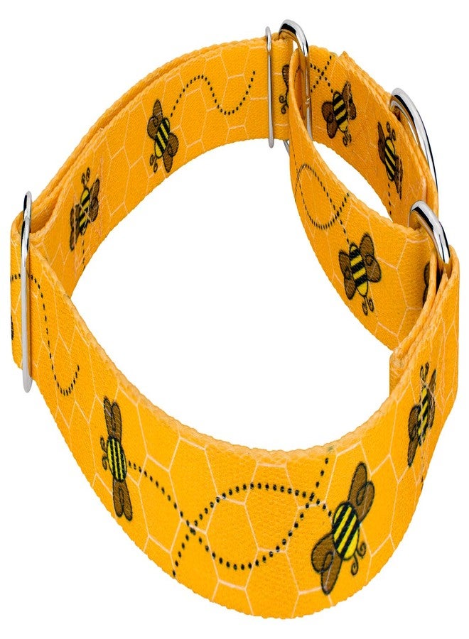 كانتري بروك ديزاين طوق ومقود للكلاب من Country Brook Petz - Busy Bee Martingale - مجموعة Summer Breeze التي تتميز بتصاميم مشمسة (1 بوصة، متوسط) - Image 4